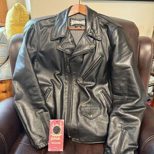 Schott NYC Motocycle Jacket/ Made in USA "XL"